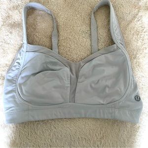 Lululemon Sports Bra, white and gray!
